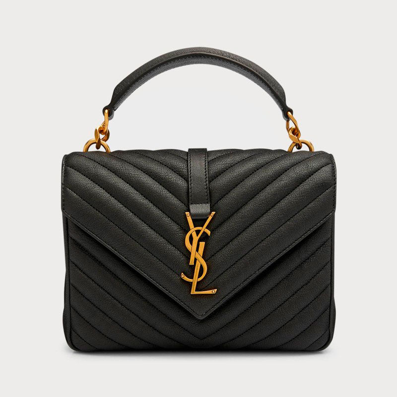 Bolsa Shoulder College Medium Flap YSL in Quilted - Mercado de Luxo - O Maior E-Commerce de Bens, Produtos e Serviços de Luxo do Brasil.