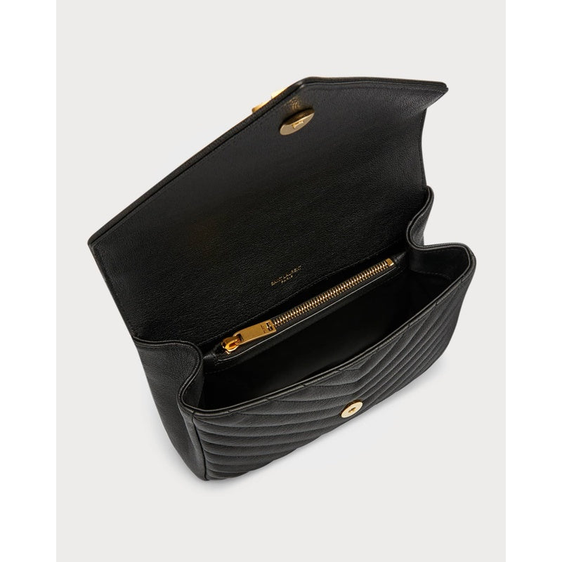 Bolsa Shoulder College Medium Flap YSL in Quilted
