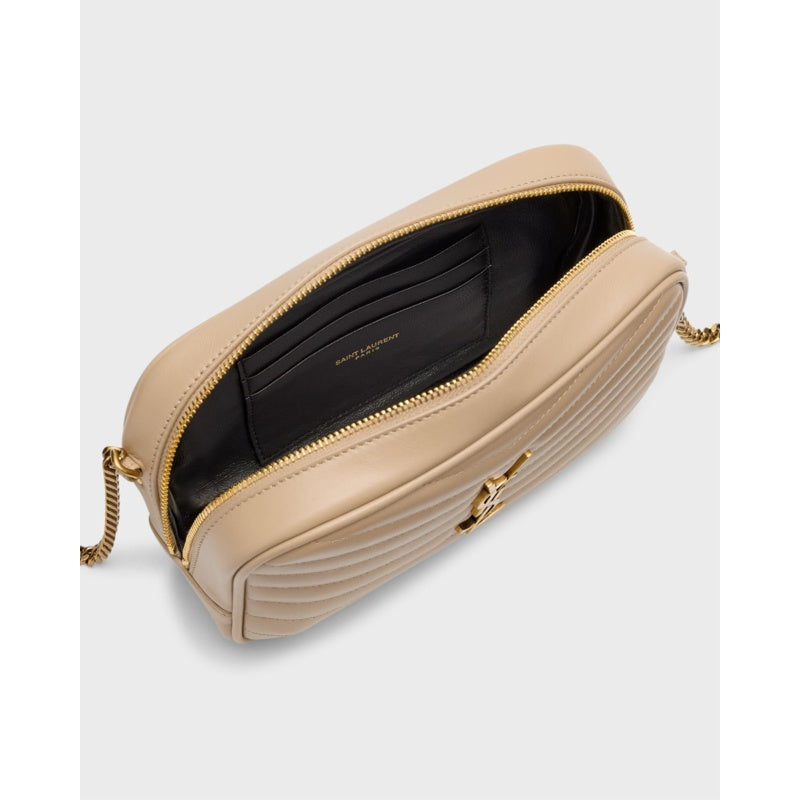 Bolsa Shoulder Lou Mini YSL Camera in Smooth Quilted