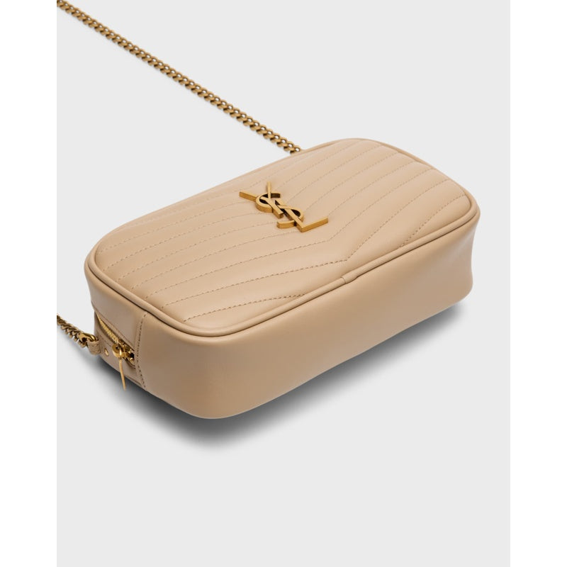 Bolsa Shoulder Lou Mini YSL Camera in Smooth Quilted
