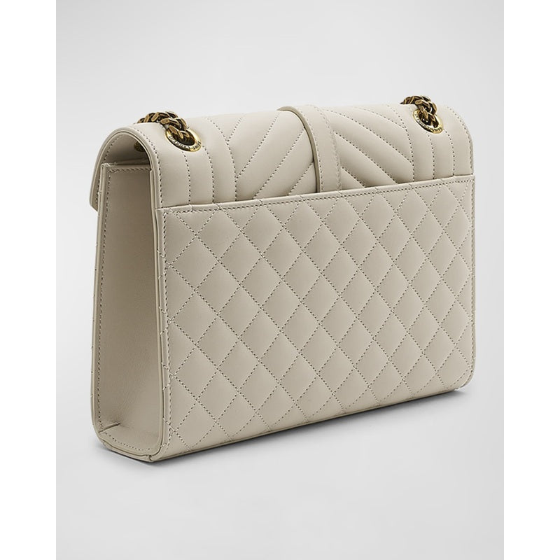 Bolsa Crossbody Envelope Triquilt Medium YSL in Smooth Quilted