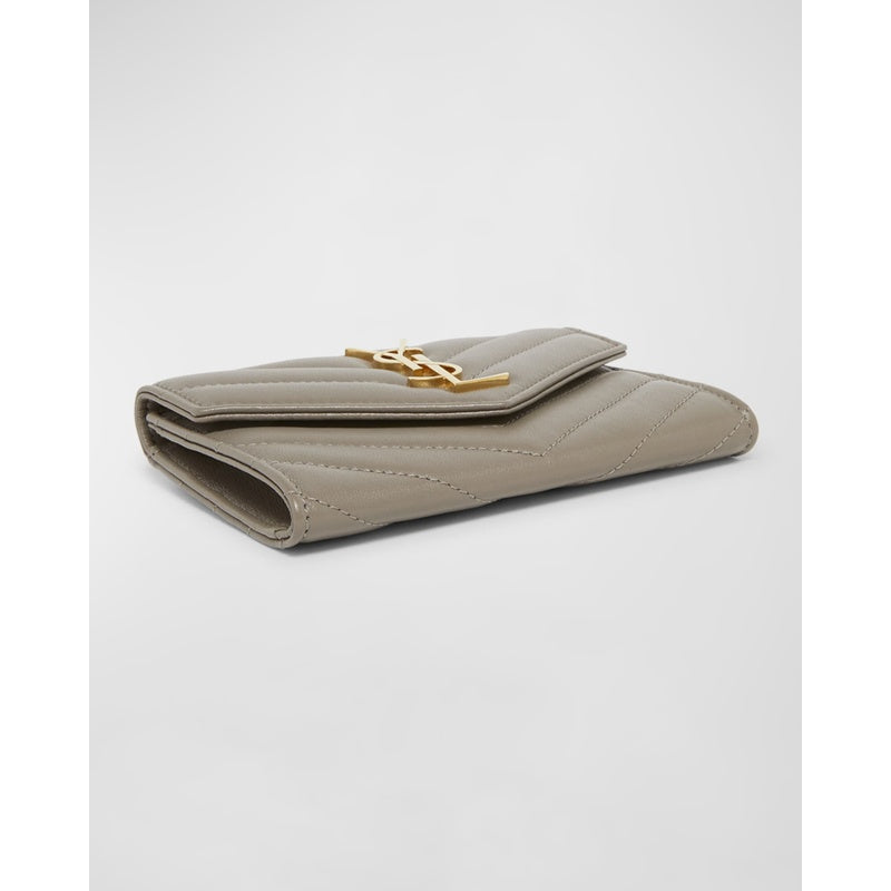 Bolsa Wallet YSL Monogram Small Flap in Smooth