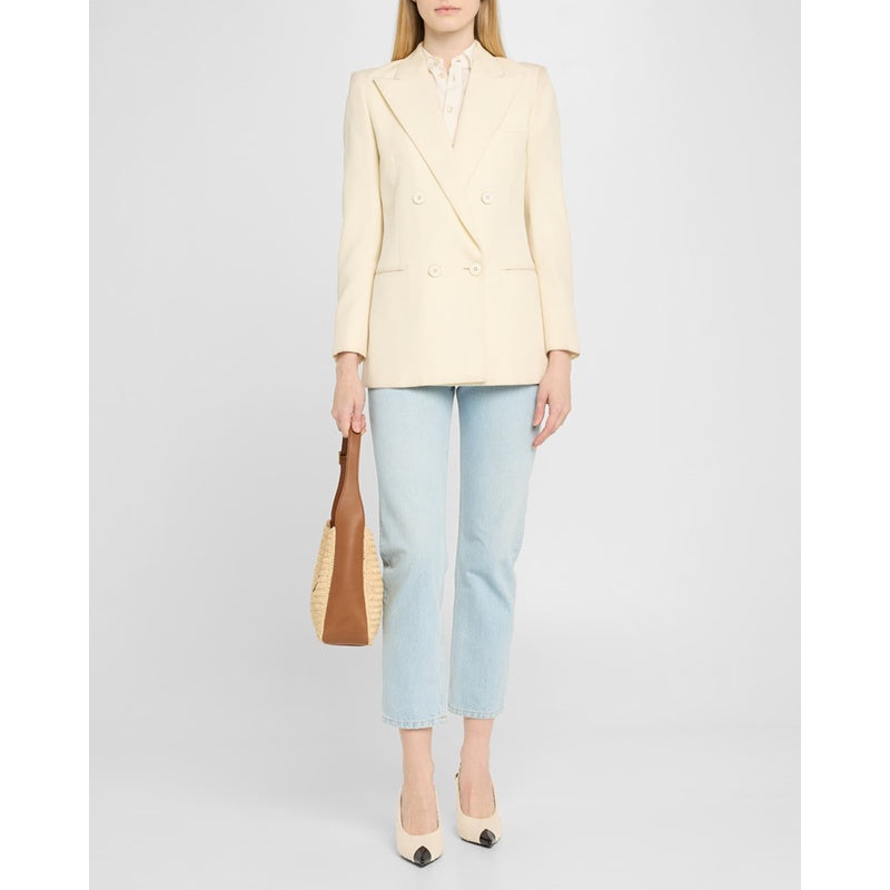 Bolsa Beach Le 5 A 7 Small YSL in Raffia and