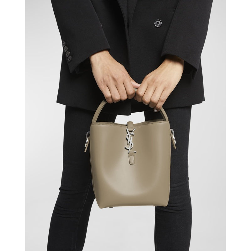 Bolsa Bucket Le 37 Small YSL in Spazzolato