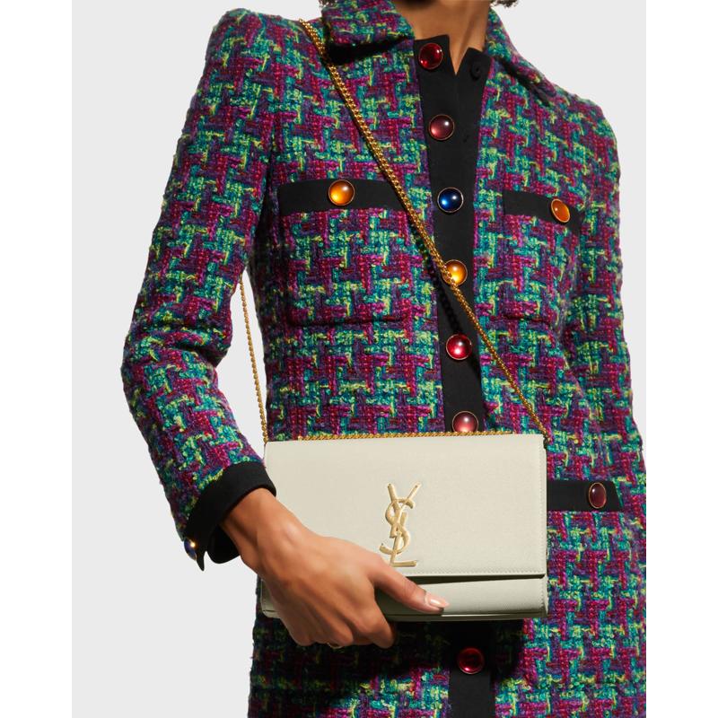 Bolsa Crossbody Kate Medium YSL in Grained