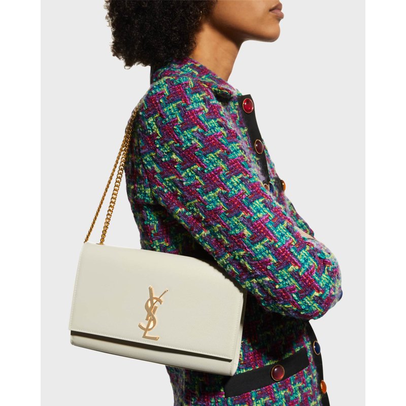 Bolsa Crossbody Kate Medium YSL in Grained