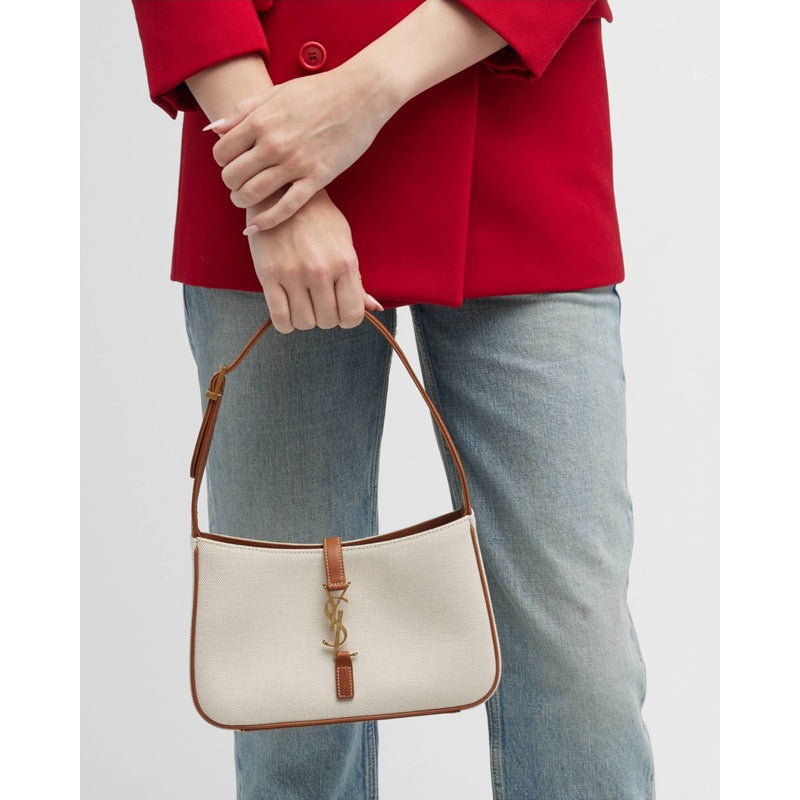 Bolsa Shoulder Le 5 A 7 YSL in Canvas