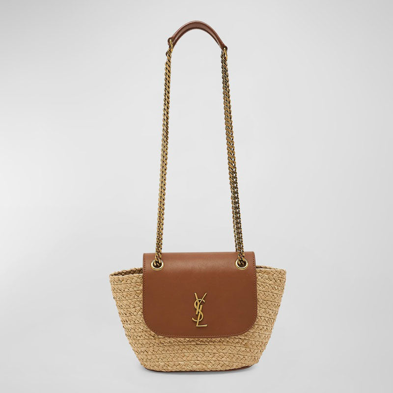 Bolsa Shopper Panier Mini YSL Flap Basket in Raffia - Mercado de Luxo - O Maior E-Commerce de Bens, Produtos e Serviços de Luxo do Brasil.