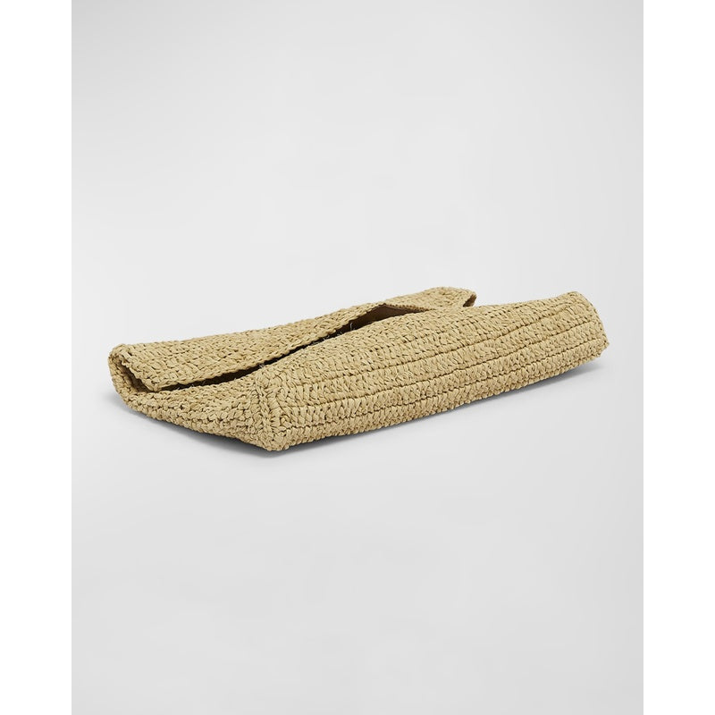 Bolsa Beach Large YSL Envelope  in Raffia &