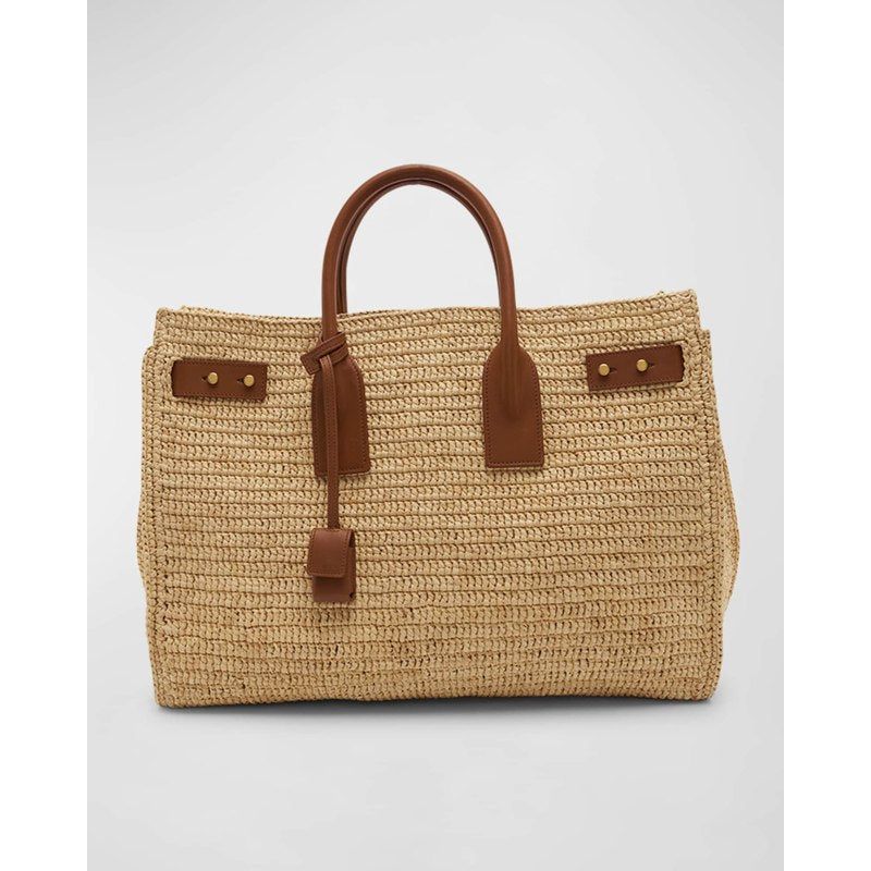 Bolsa Handle Sac De Jour Medium in Raffia
