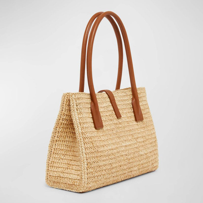 Bolsa Shopper YSL in Raffia - Mercado de Luxo - O Maior E-Commerce de Bens, Produtos e Serviços de Luxo do Brasil.