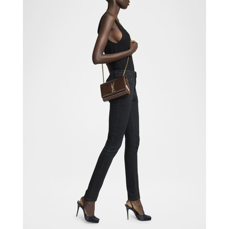 Bolsa Crossbody Kate Small YSL in Patent