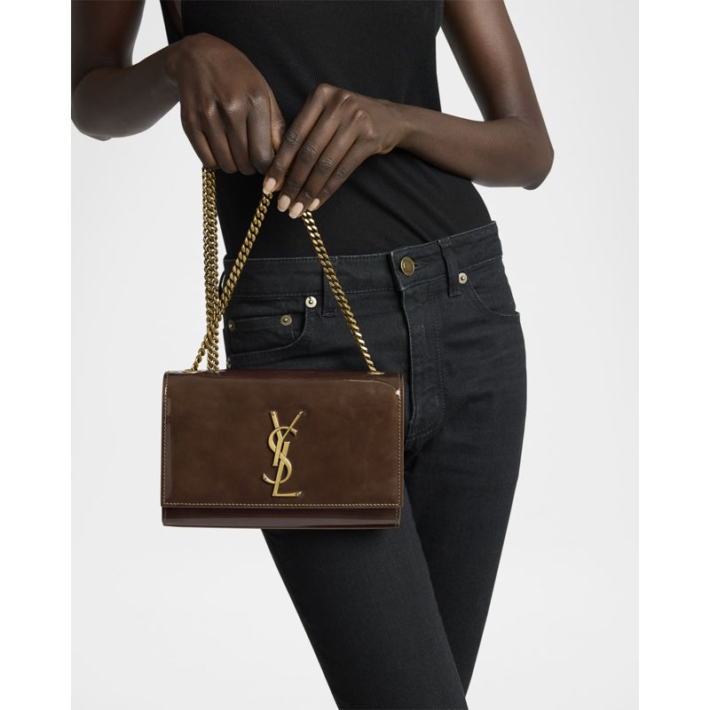 Bolsa Crossbody Kate Small YSL in Patent