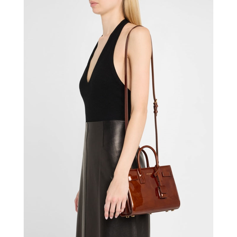 Bolsa Handle Sac de Jour Nano in Patent
