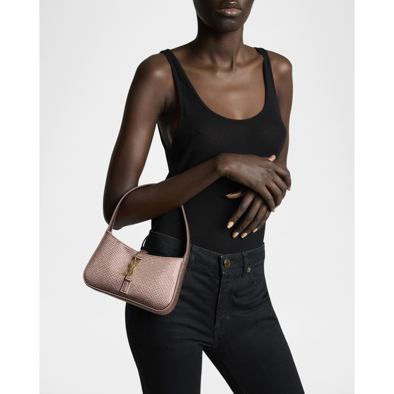 Bolsa Shoulder Le 5 A 7 Mini in Strass Satin