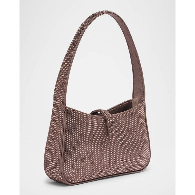 Bolsa Shoulder Le 5 A 7 Mini in Strass Satin