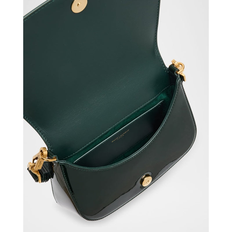Bolsa Shoulder YSL Flap in Patent