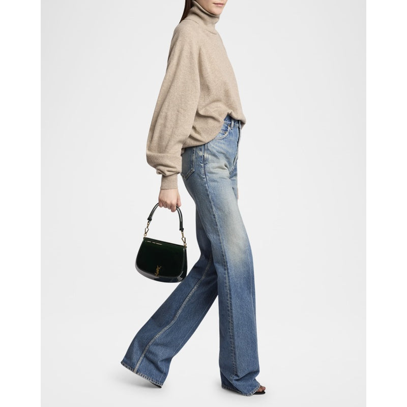 Bolsa Shoulder YSL Flap in Patent