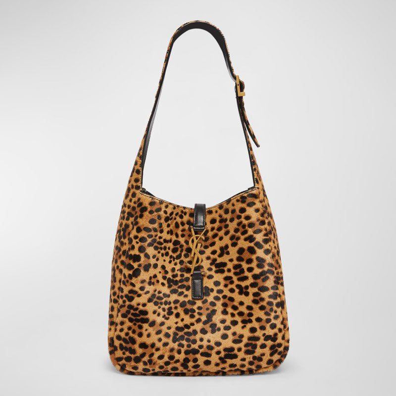 Bolsa Shoulder Le 5 A 7 Small YSL in Leopard-Print Calf Hair - Mercado de Luxo - O Maior E-Commerce de Bens, Produtos e Serviços de Luxo do Brasil.