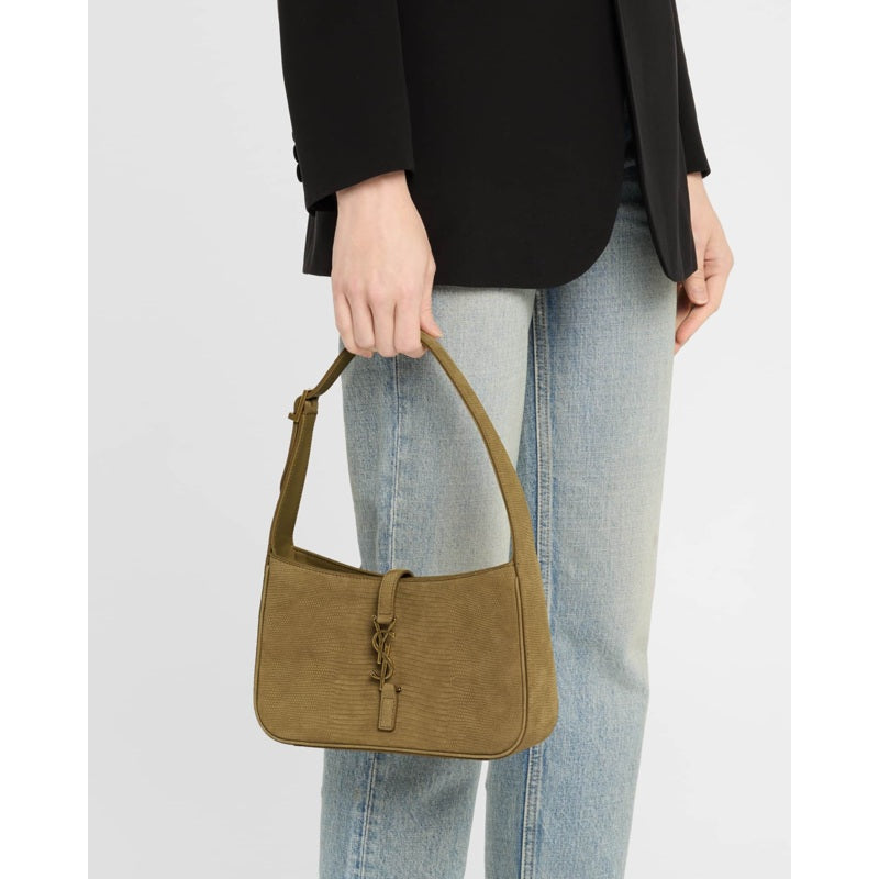 Bolsa Shoulder Le 5 A 7 YSL in Lizard-Effect