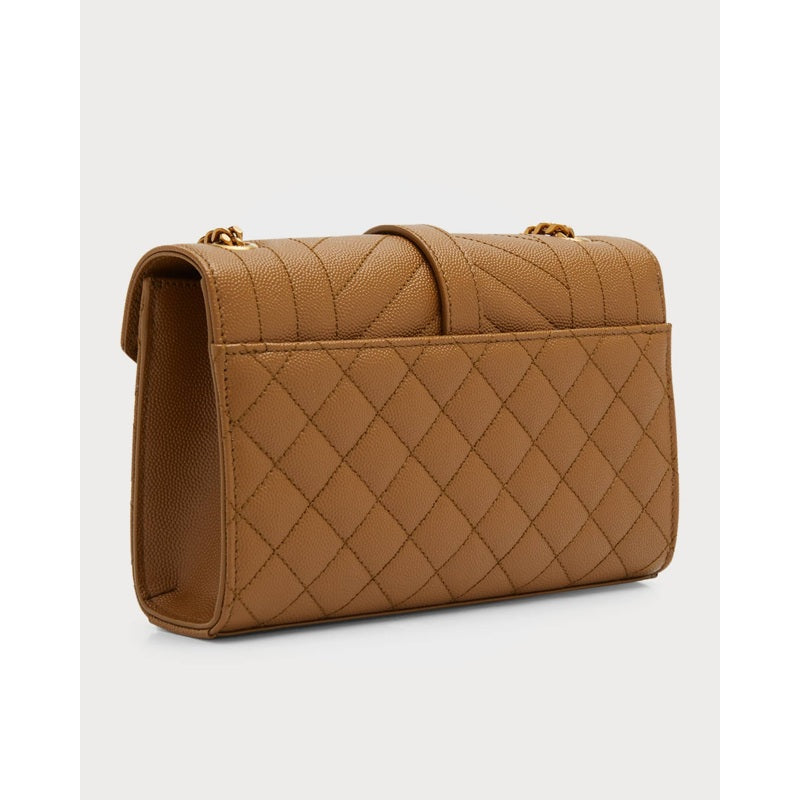 Bolsa Crossbody Envelope Triquilt Small YSL in Grained