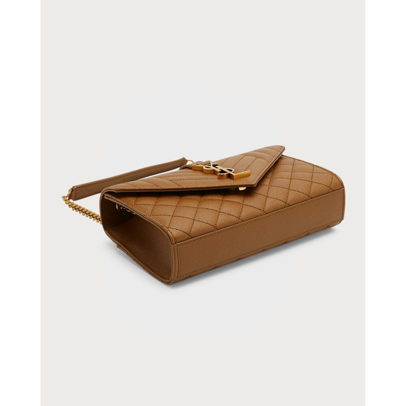 Bolsa Crossbody Envelope Triquilt Small YSL in Grained