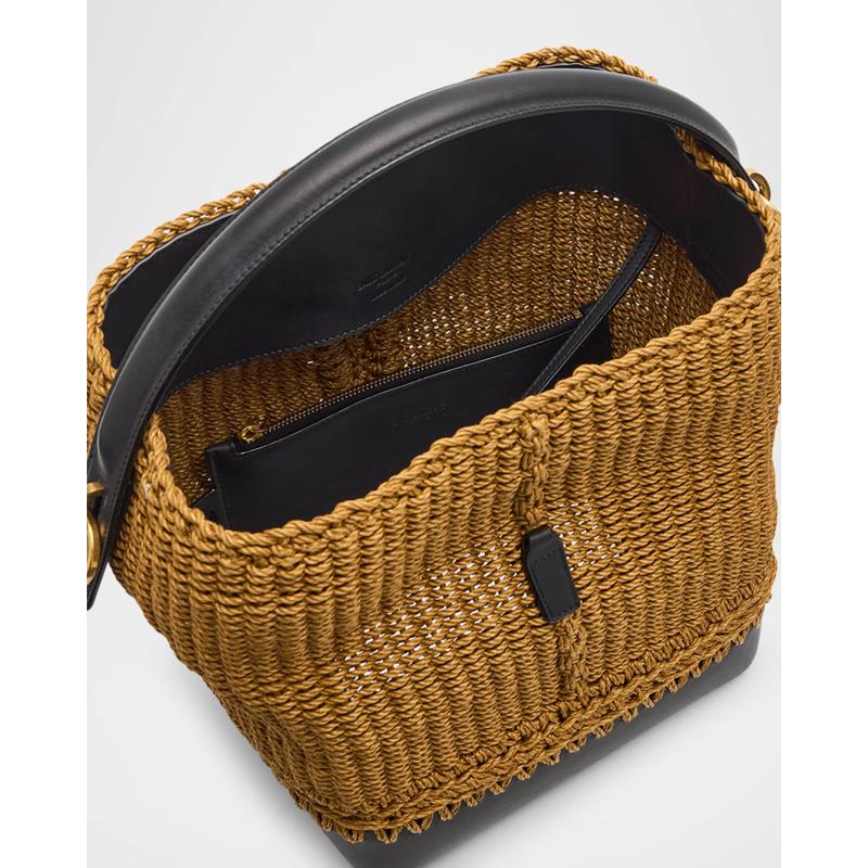 Bolsa Beach Le 37 YSL in Raffia and
