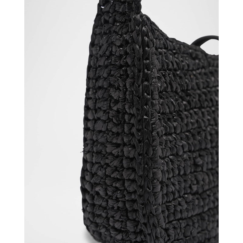 Bolsa Beach Le 5 A 7 Mini YSL in Raffia