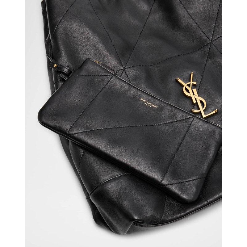 Bolsa Bucket Jamie Large Pochon YSL in Quilted Lambsk