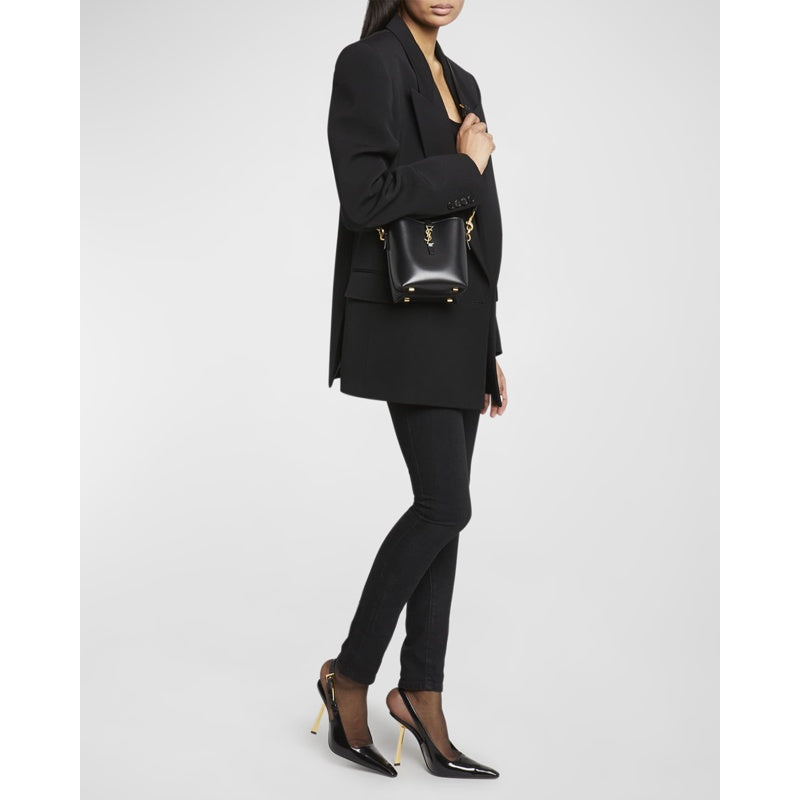 Bolsa Bucket Le 37 Mini YSL in Smooth