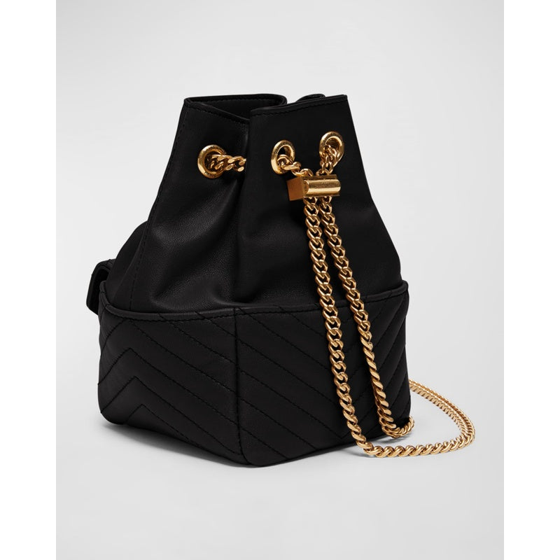 Bolsa Bucket Joe Mini YSL with Adjustable Strap in Smooth
