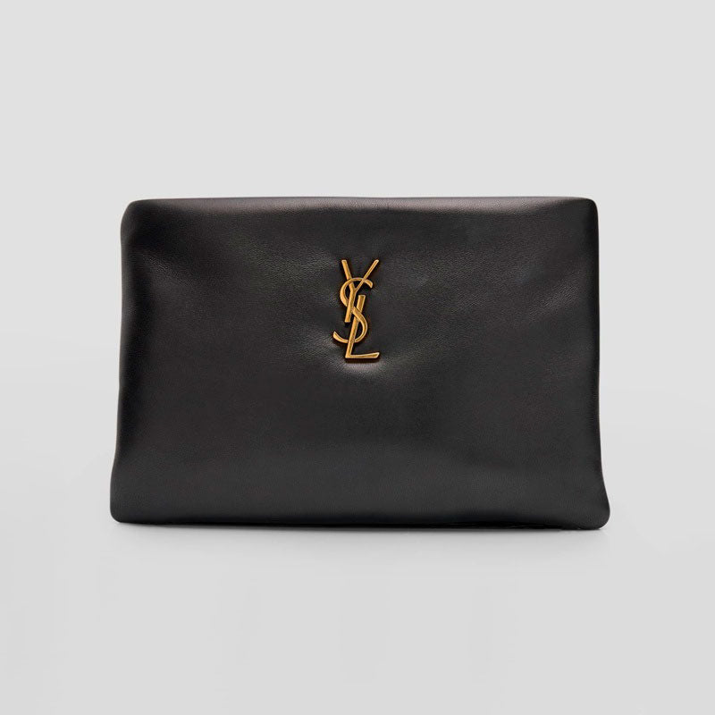 Bolsa Clutch Calypso Small YSL in Smooth Padded - Mercado de Luxo - O Maior E-Commerce de Bens, Produtos e Serviços de Luxo do Brasil.