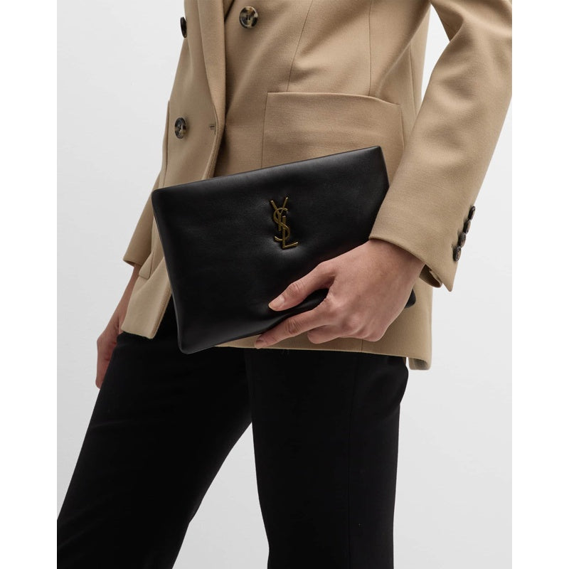 Bolsa Clutch Calypso Small YSL in Smooth Padded
