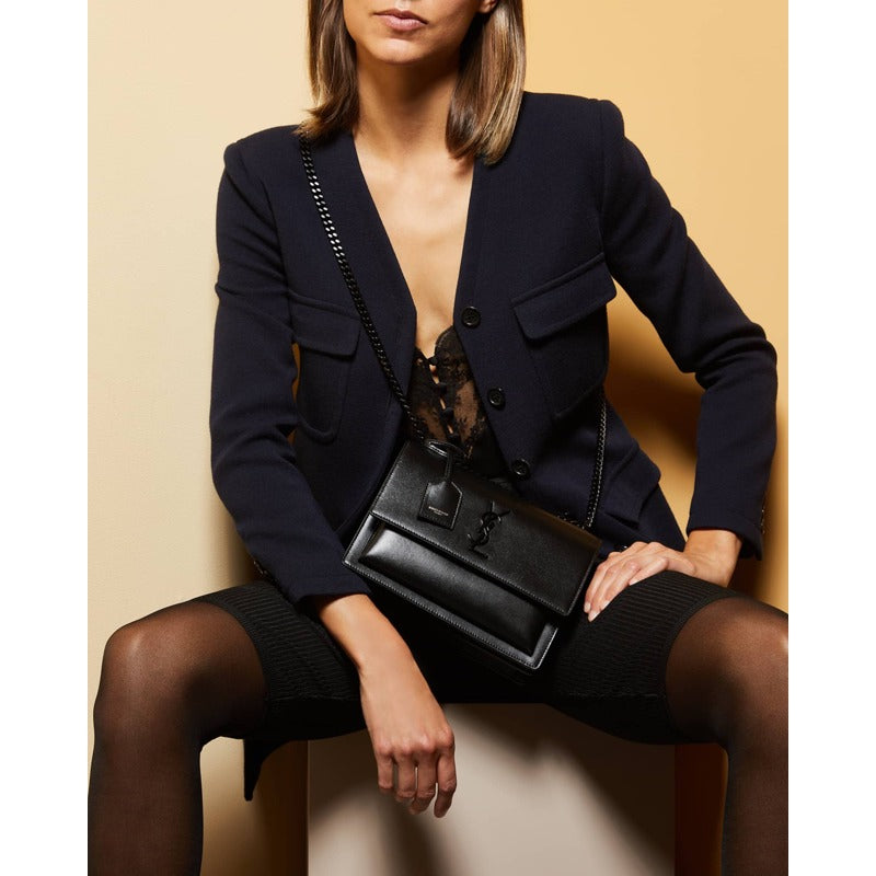 Bolsa Crossbody Sunset Medium YSL in Smooth