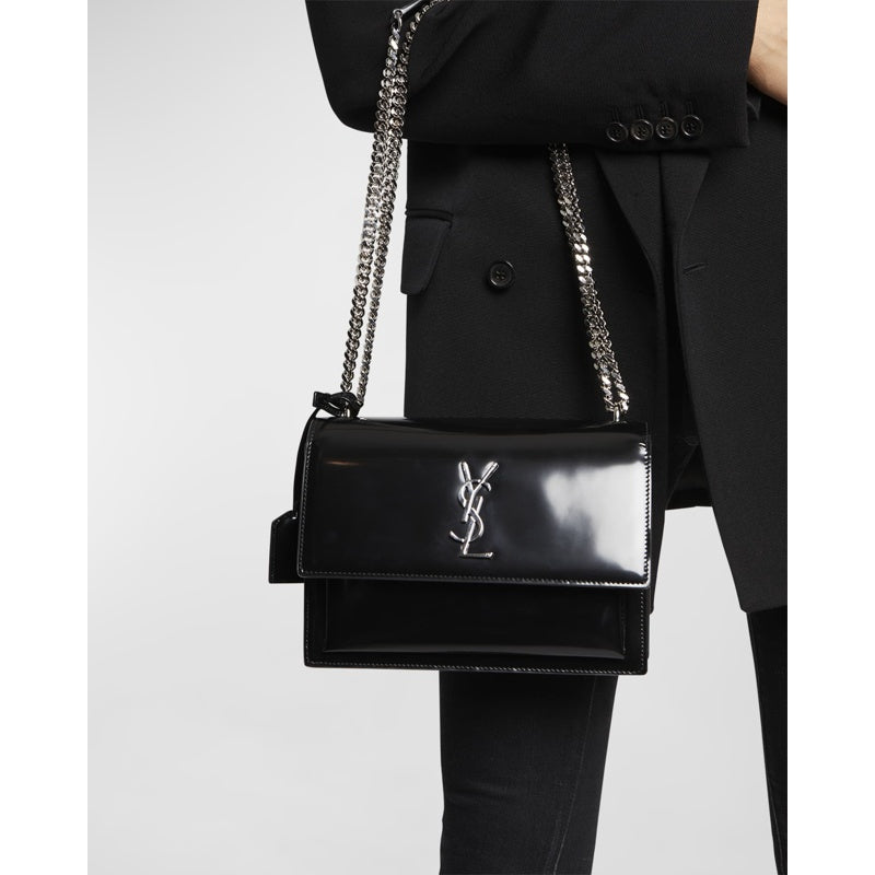 Bolsa Crossbody Sunset Medium YSL in Patent