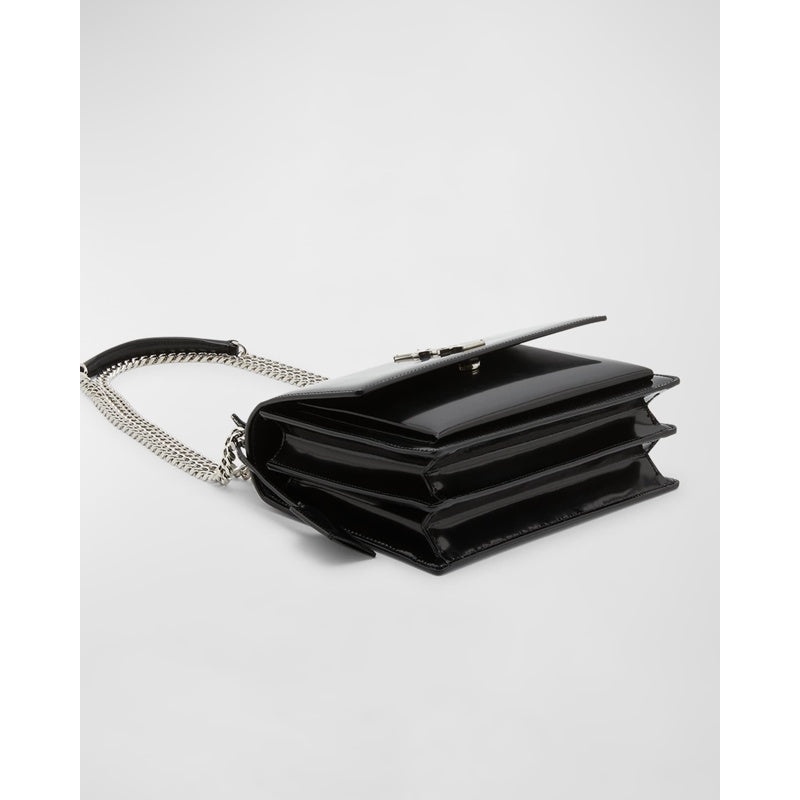 Bolsa Crossbody Sunset Medium YSL in Patent