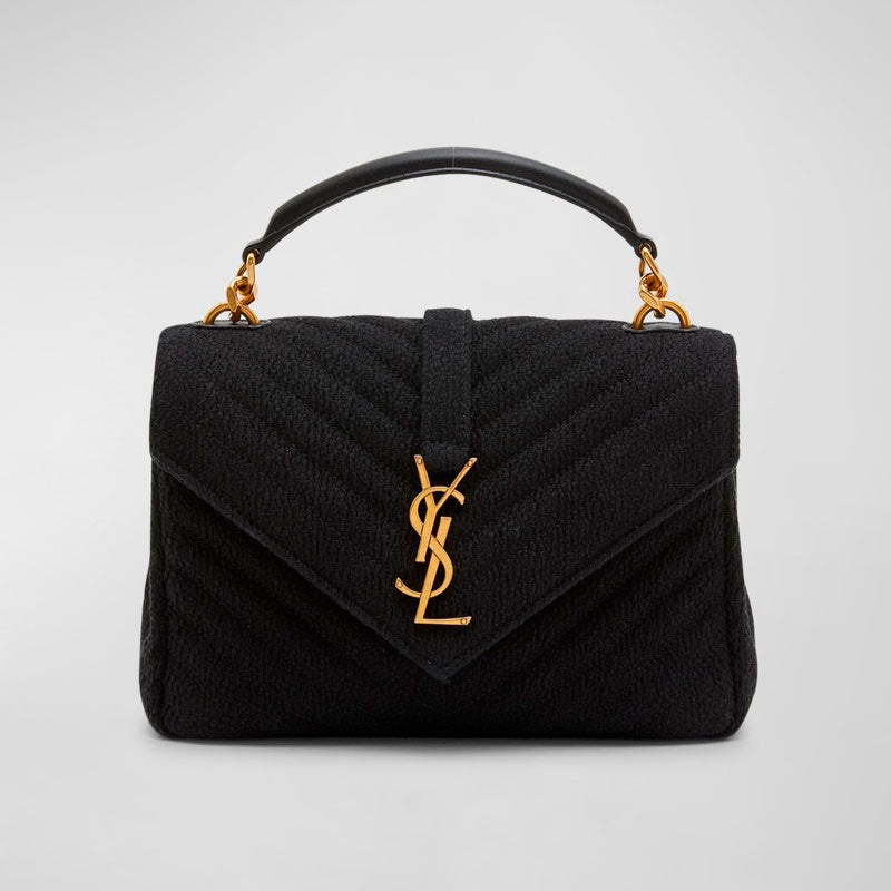 Bolsa Crossbody College Medium Flap YSL in Quilted Tweed - Mercado de Luxo - O Maior E-Commerce de Bens, Produtos e Serviços de Luxo do Brasil.