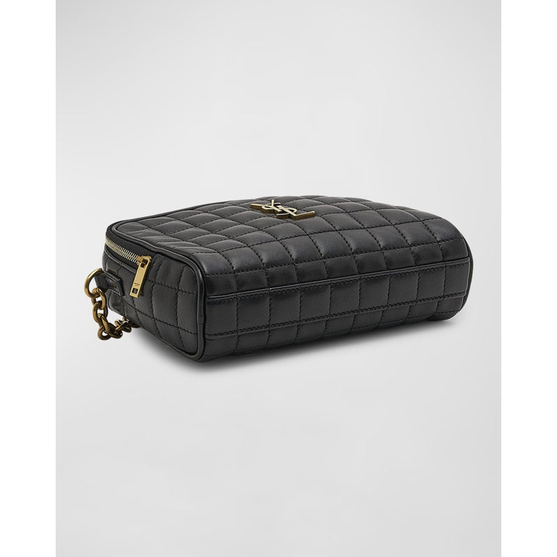 Bolsa Crossbody Cassandre Mini YSL Camera in Quilted Smooth