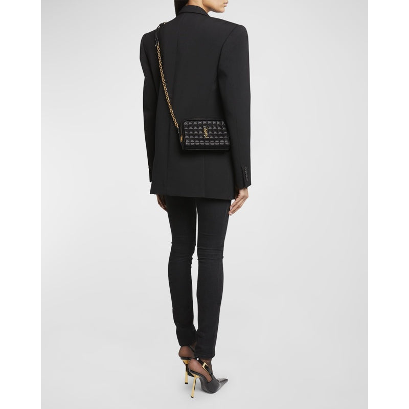 Bolsa Shoulder Cassandre Mini YSL Camera in Quilted Smooth