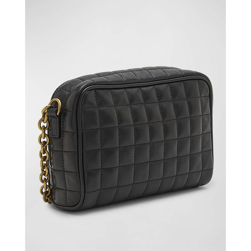 Bolsa Shoulder Cassandre Mini YSL Camera in Quilted Smooth