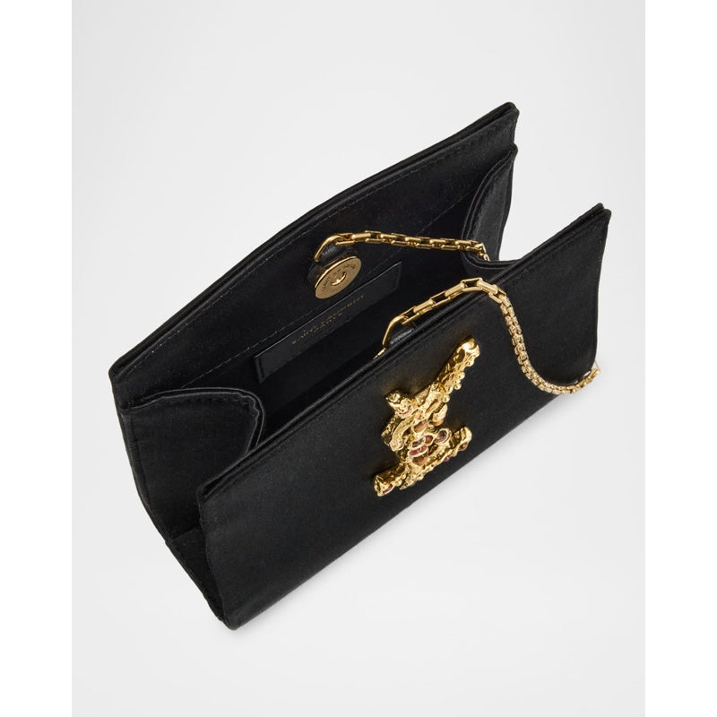 Bolsa Wallet Mini YSL Evening Wristlet in Satin