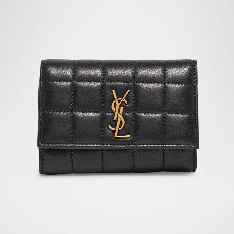 Bolsa Wallet YSL Slim Trifold in Quilted - Mercado de Luxo - O Maior E-Commerce de Bens, Produtos e Serviços de Luxo do Brasil.