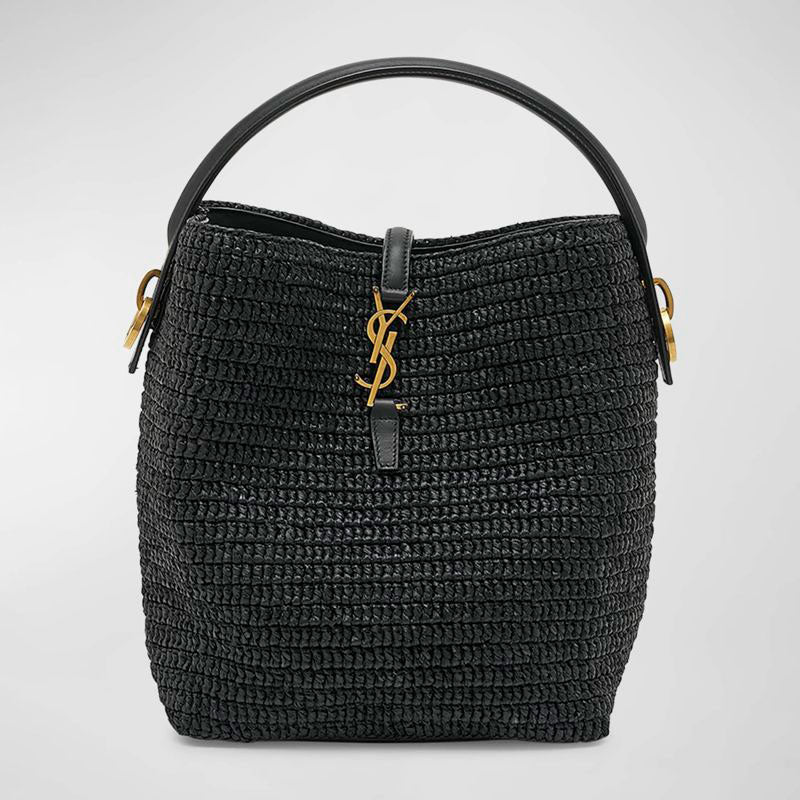 Bolsa Bucket Le 37 Raffia - Mercado de Luxo - O Maior E-Commerce de Bens, Produtos e Serviços de Luxo do Brasil.
