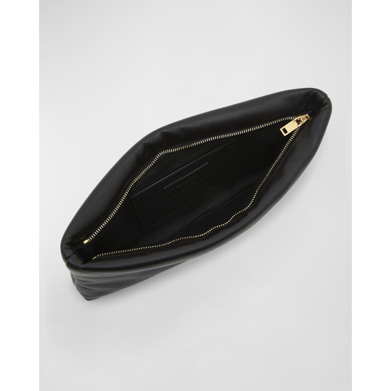 Bolsa Clutch Calypso Ziptop YSL in Smooth Padded
