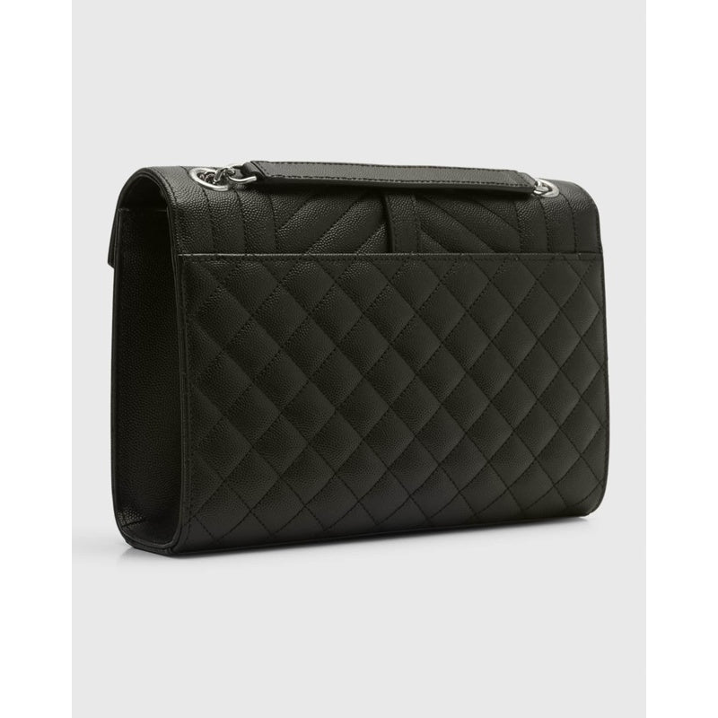 Bolsa Crossbody Envelope Triquilt Medium YSL in Grained