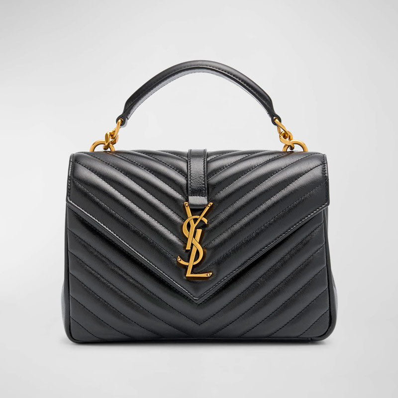 Bolsa Crossbody College Medium YSL Flap in Quilted - Mercado de Luxo - O Maior E-Commerce de Bens, Produtos e Serviços de Luxo do Brasil.