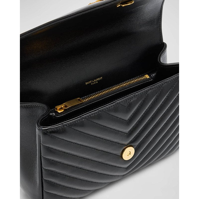 Bolsa Crossbody College Medium YSL Flap in Quilted