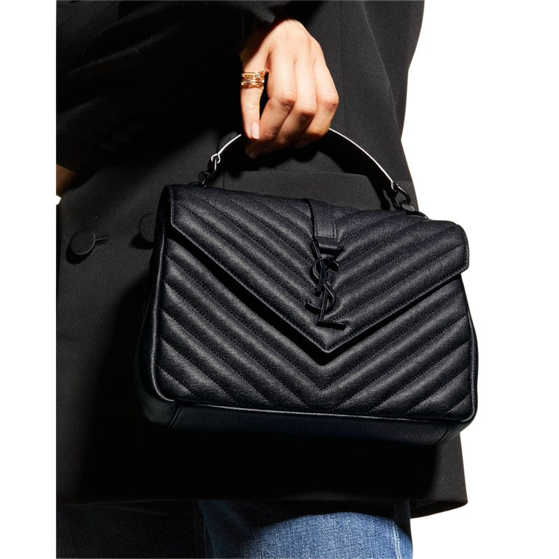 Bolsa Crossbody College Medium Flap YSL in Quilted