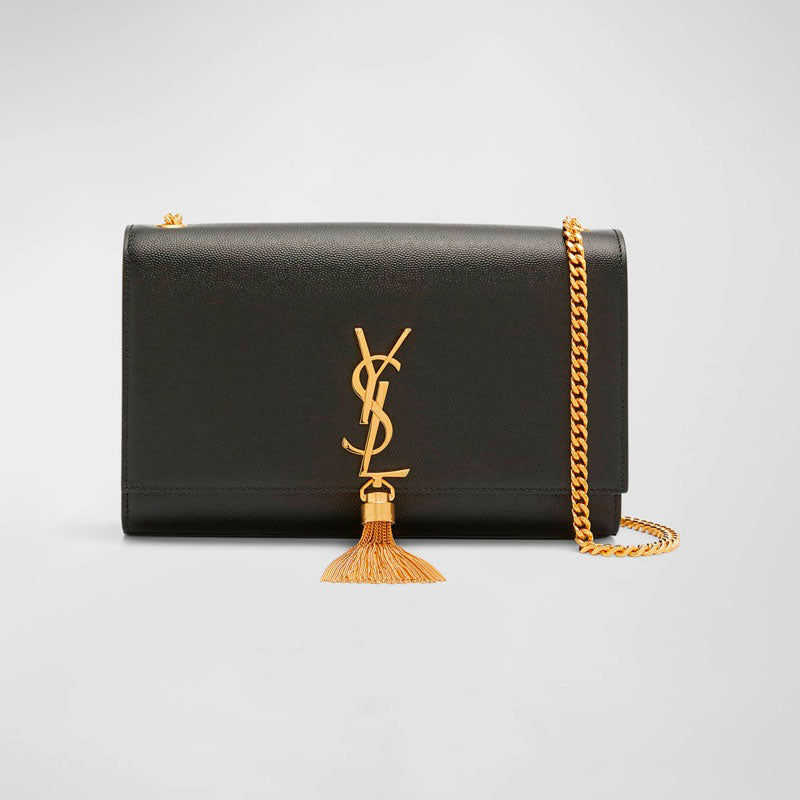 Bolsa Crossbody Kate Medium Tassel YSL on Chain in Grained - Mercado de Luxo - O Maior E-Commerce de Bens, Produtos e Serviços de Luxo do Brasil.