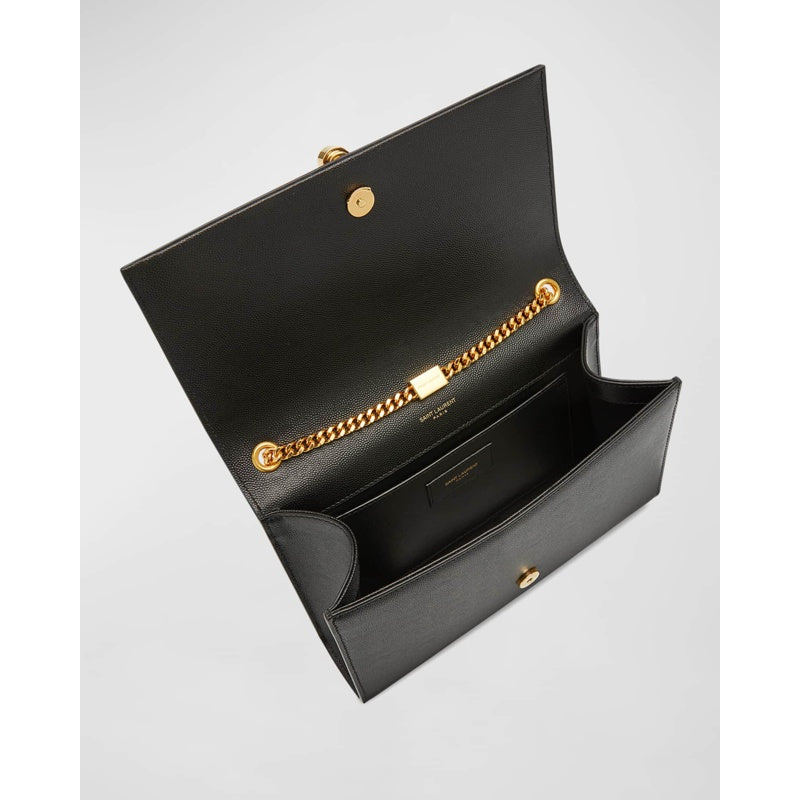 Bolsa Crossbody Kate Medium Tassel YSL on Chain in Grained